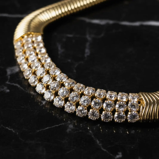 Luxe Radiance Bracelet – Gold Plated Crystal Women’s Jewelry