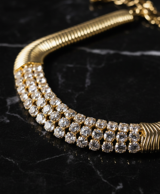 Luxe Radiance Bracelet – Gold Plated Crystal Women’s Jewelry