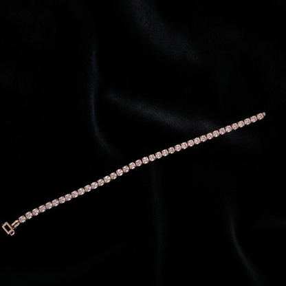Elegant Rose Gold Tennis Bracelet