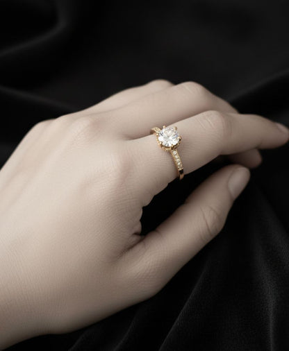 Royal Black Gem Gold Ring – Latest Artificial Jewellery in Style