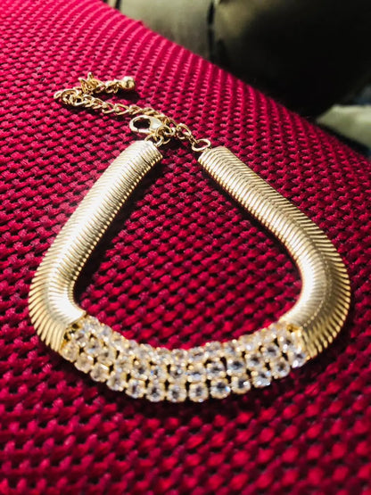 Luxe Radiance Bracelet – Gold Plated Crystal Women’s Jewelry