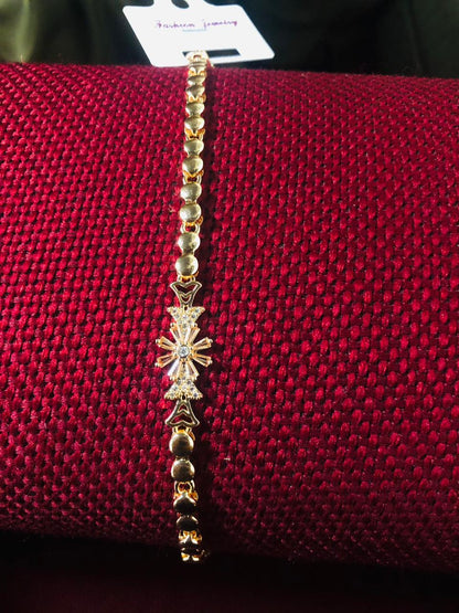 Golden Star Bracelet – Elegant Beaded Gold Plated Women’s Jewelry